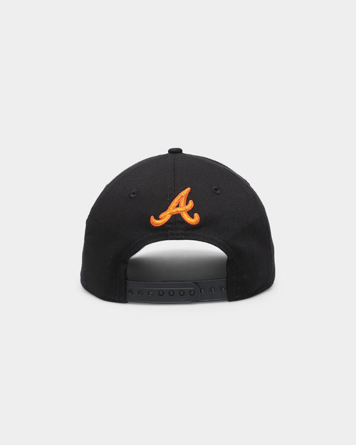 New Era Atlanta Braves 'Flamin' Hot' 9FORTY A-Frame Snapback Black/Flame