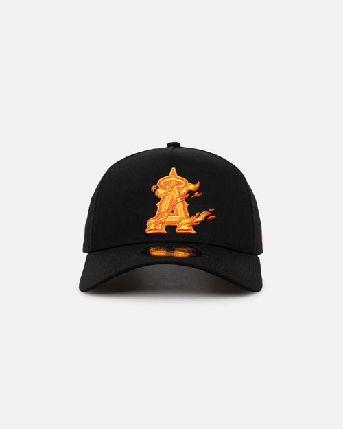 New Era Anaheim Angels 'Black Flame' 9FORTY A-Frame Snapback Black/Flame