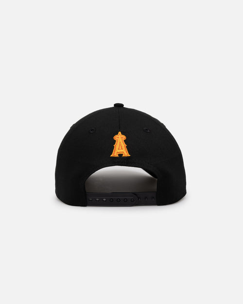 New Era Anaheim Angels 'Black Flame' 9FORTY A-Frame Snapback Black/Flame