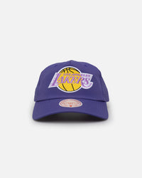 Mitchell & Ness Los Angeles Lakers 'Nylon Hardwood Classics Logo' Deadstock Snapback Original Team Colours