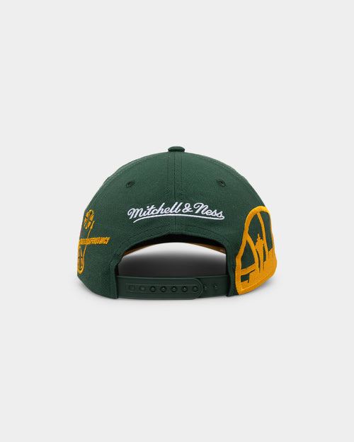 Mitchell & Ness Seattle Sonics 'Highway' Pro Crown Snapback Green