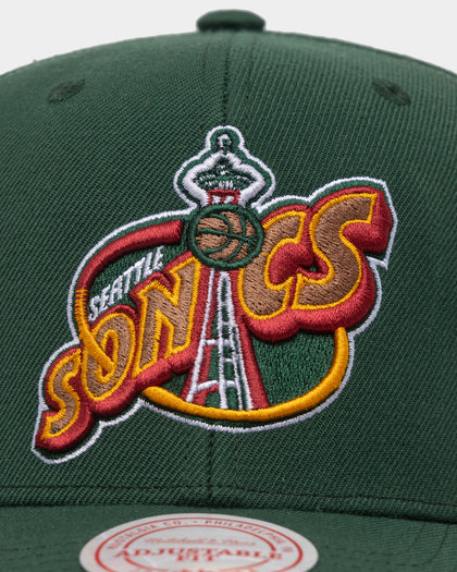 Mitchell & Ness Seattle Sonics 'Highway' Pro Crown Snapback Green