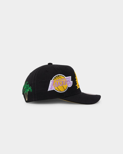 Mitchell & Ness Los Angeles Lakers 'Highway' Pro Crown Snapback Black