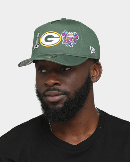 New Era Green Bay Packers 'Super Bowl Past Champions' Old Golfer Strapback Green