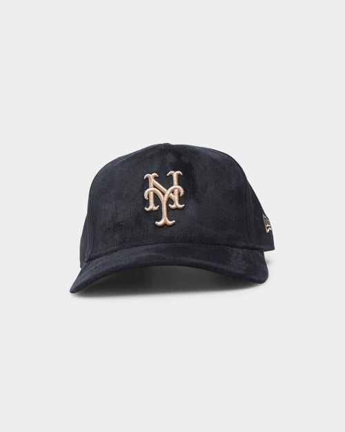 New Era New York Mets 'Black/Tan Suede' 9FORTY K-Frame Strapback