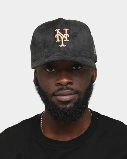 New Era New York Mets 'Black/Tan Suede' 9FORTY K-Frame Strapback