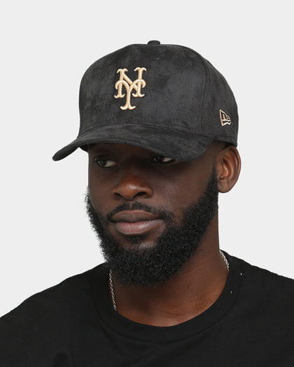 New Era New York Mets 'Black/Tan Suede' 9FORTY K-Frame Strapback