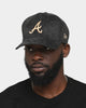 New Era Atlanta Braves 'Black/Tan Suede' 9FORTY K-Frame Strapback
