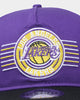 New Era Los Angeles Lakers 2-Tone Old Golfer Snapback Purple