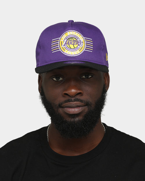 New Era Los Angeles Lakers 2-Tone Old Golfer Snapback Purple