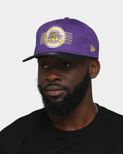 New Era Los Angeles Lakers 2-Tone Old Golfer Snapback Purple