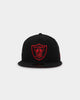 New Era Las Vegas Raiders "Scarlet Bottom" 59FIFTY Fitted Black/Scarlet