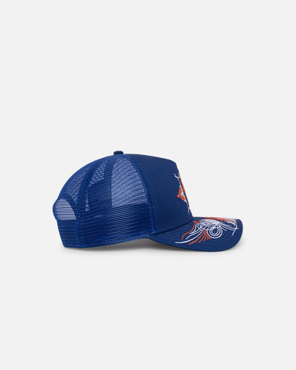 New Era New York Mets  'Flare Designs' 9FORTY A-Frame Trucker Snapback Original Team Colours