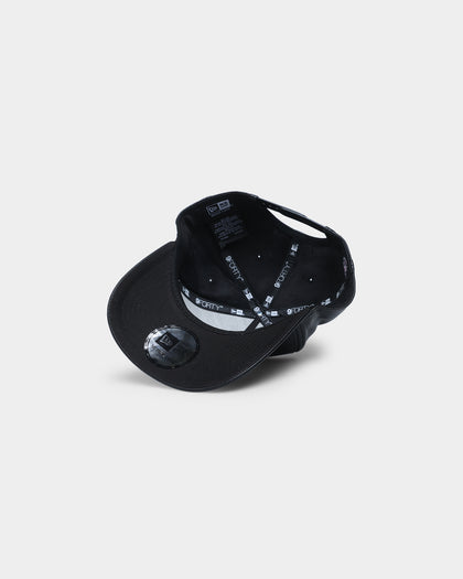 New Era Oakland Athletics "Black Tan PU Leather" 9FORTY K-Frame Snapback Black/Tan