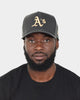 New Era Oakland Athletics "Black Tan PU Leather" 9FORTY K-Frame Snapback Black/Tan