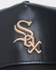 New Era Chicago White Sox "Black Tan PU Leather" 9FORTY K-Frame Snapback Black/Tan