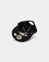 New Era New York Yankees 'PU Leather' 9FORTY K-Frame Strapback Black Leather