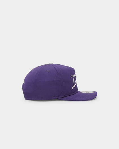 New Era Los Angeles Lakers 'OTC Chrome Prolight' Golfer Snapback Purple