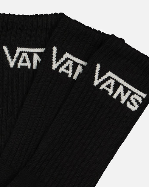 Vans Classic Crewcut Socks 9.5-13 3 Pack Black