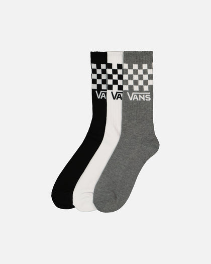 Vans Classic Check Crewcut Socks 3 Pack (US9.5-13) Multi