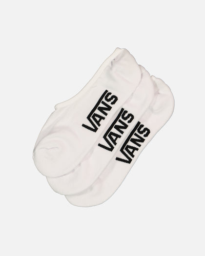 Vans Classic Super No Show Socks 9.5-13 3 Pack White