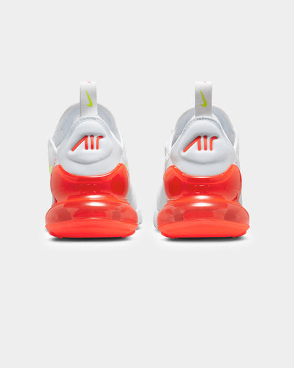 Nike Women's Air Max 270 White/Volt-Bright Crimson