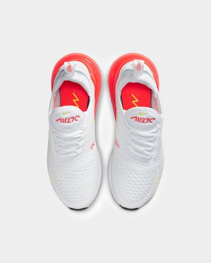 Nike Women's Air Max 270 White/Volt-Bright Crimson