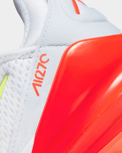 Nike Women's Air Max 270 White/Volt-Bright Crimson