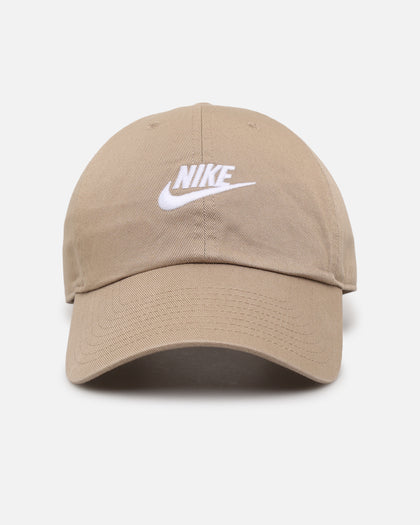 Nike Club Unstructured Futura Wash Strapback Cap Khaki/White
