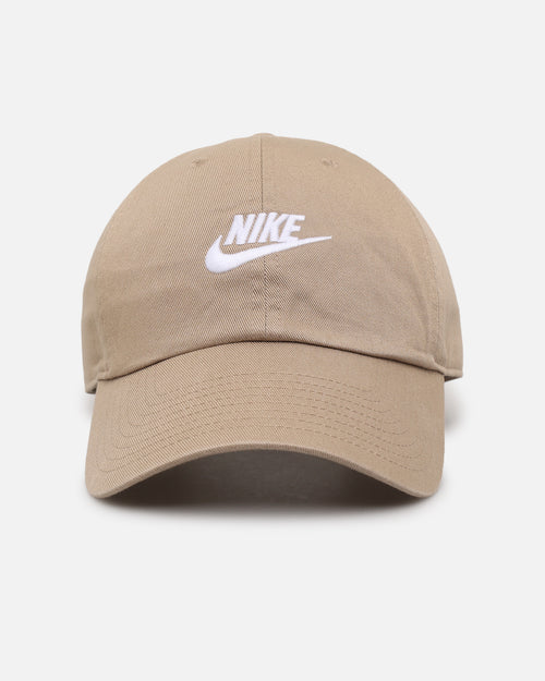 Nike Club Unstructured Futura Wash Strapback Cap Khaki/White