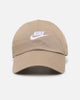 Nike Club Unstructured Futura Wash Strapback Cap Khaki/White