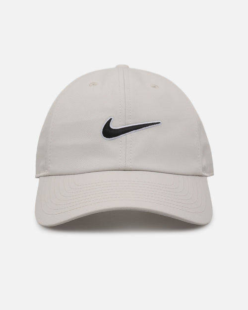 Nike Club Unstructured Swoosh Strapback Cap Light Bone/Black