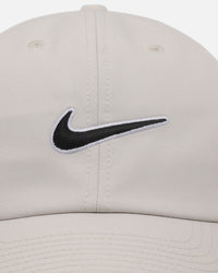 Nike Club Unstructured Swoosh Strapback Cap Light Bone/Black