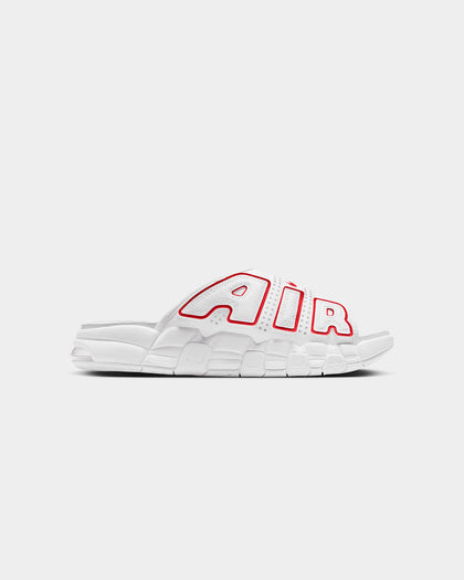 Nike Air More Uptempo Slides White/University Red