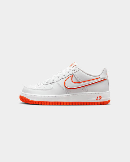 Nike Kids' Air Force 1 (GS) White/Picante Red