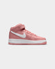 Nike Kids' Air Force 1 Mid LE (GS) Red Stardust/White