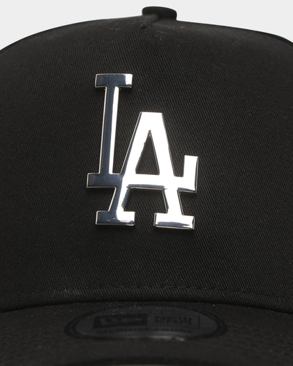 New Era Los Angeles Dodgers 'Metal Badge' 9FORTY K-Frame Snapback Black/Silver