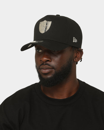 New Era Las Vegas Raiders 'Metal Badge' 9FORTY K-Frame Snapback Black/Silver