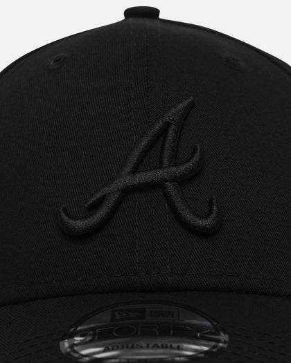 New Era Atlanta Braves 'Black On Black' 9FORTY Casual Strapback Black/Black