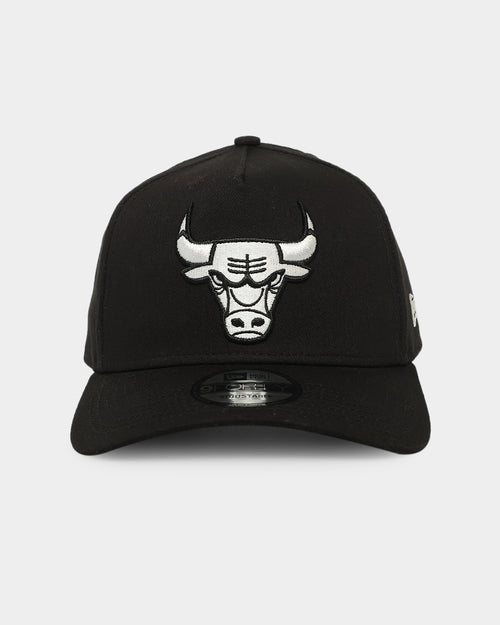 New Era Chicago Bulls 'Black/White' 9FORTY A-Frame Snapback Black/White