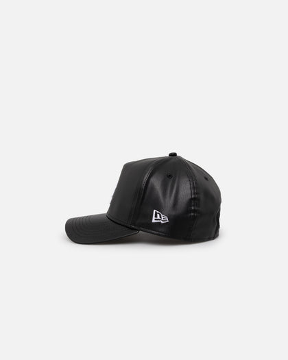 New Era Los Angeles Dodgers 'PU Leather' 9FORTY K-Frame Strapback Black/White