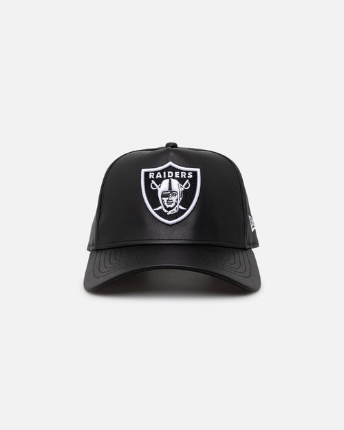 New Era Las Vegas Raiders 'PU Leather' 9FORTY K-Frame Strapback Black/White