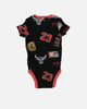 Jordan Infants' Chicago Bulls All Over Print Essentials 3 Piece Set Black