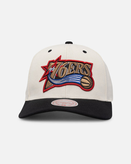 Mitchell & Ness Philadelphia 76ers Go Team Go OG Snapback Vintage Cream