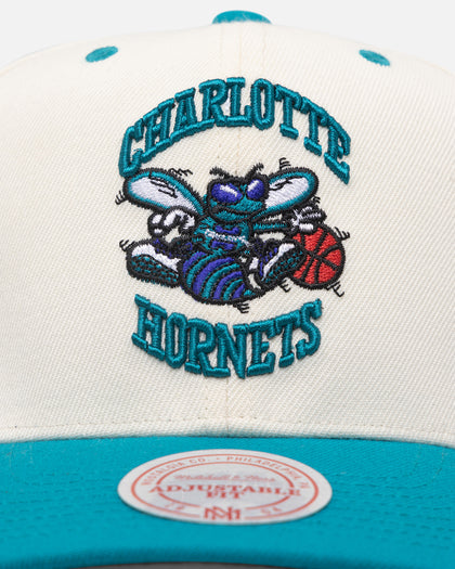 Mitchell & Ness Charlotte Hornets Go Team Go OG Snapback Vintage Cream