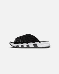 Nike Air More Uptempo Slides Black/White