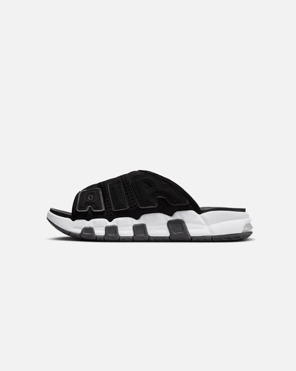 Nike Air More Uptempo Slides Black/White