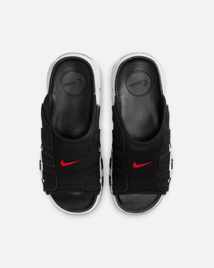 Nike Air More Uptempo Slides Black/White