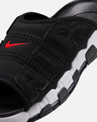 Nike Air More Uptempo Slides Black/White