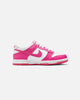 Nike Kids' Dunk Low (GS) White/Laser Fuchsia